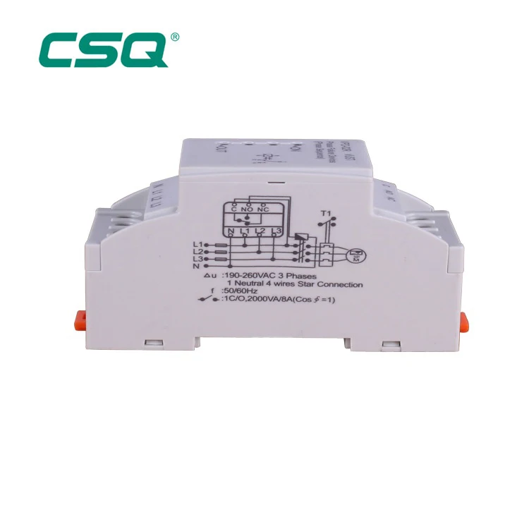
Smart AC 220V phase monitoring relay CE 3 phase industrial omron phase failure protection device relay wholesale 