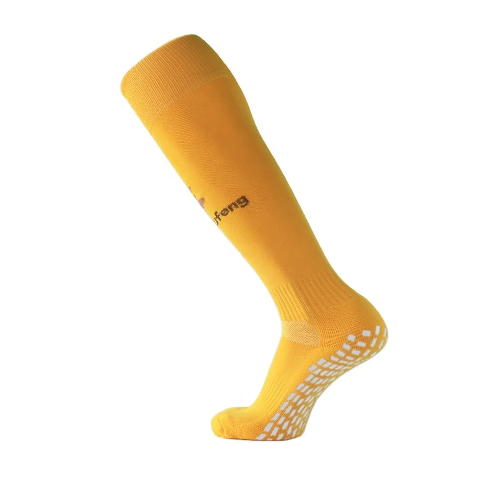 HappyZufeng what grip socks do footballers wear in socks football boots gold orange football soccer socks