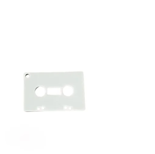 Sublimation Blanks MDF Cassette Tape Shape Key ring Sublimation DIY Music Keychain 2 Sided