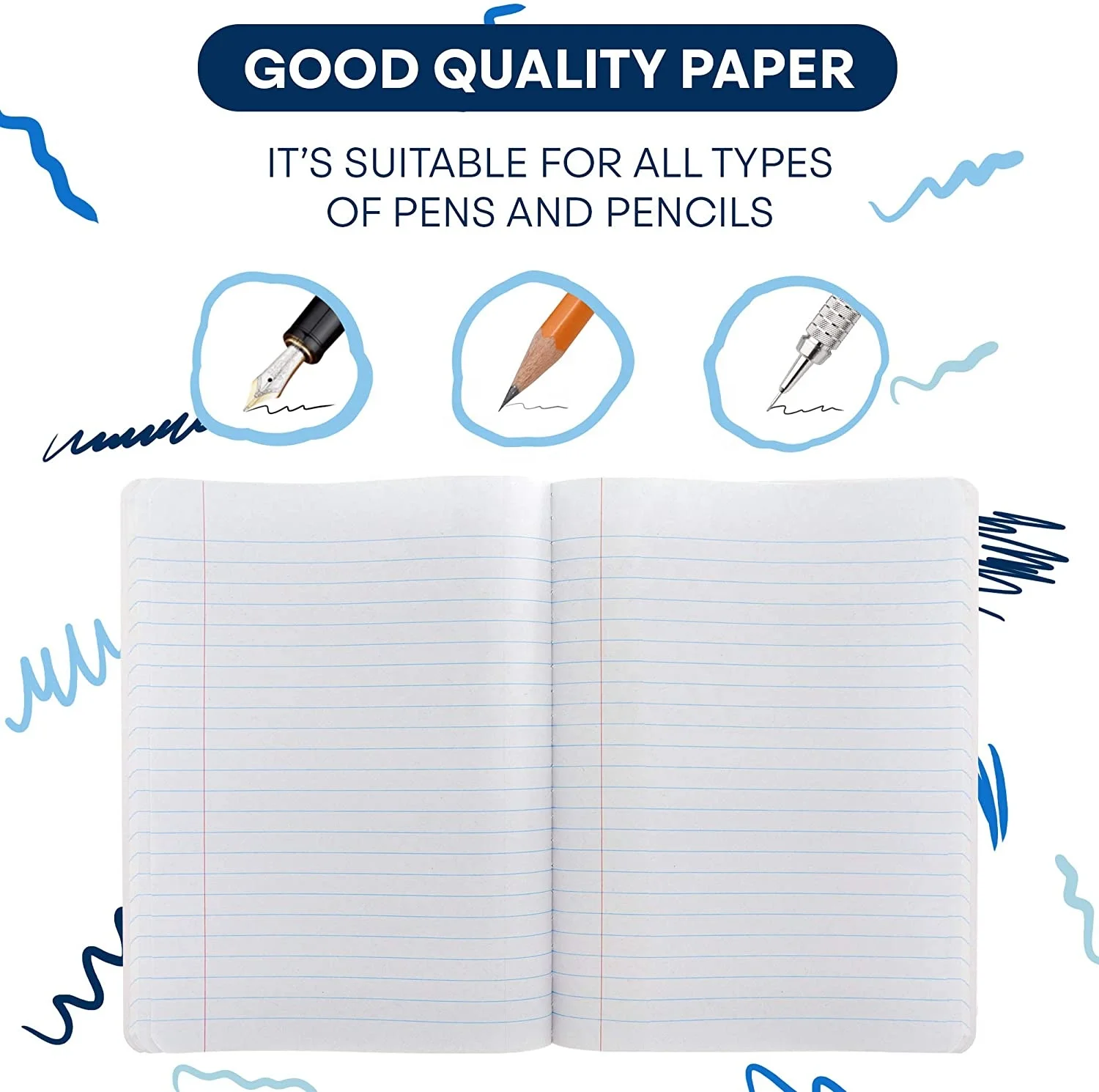 B5 Cheap School Student Exercise Composition Notebook Marble Composition Book 7.5 x 9.75 Inches Paperback 100 Sheets