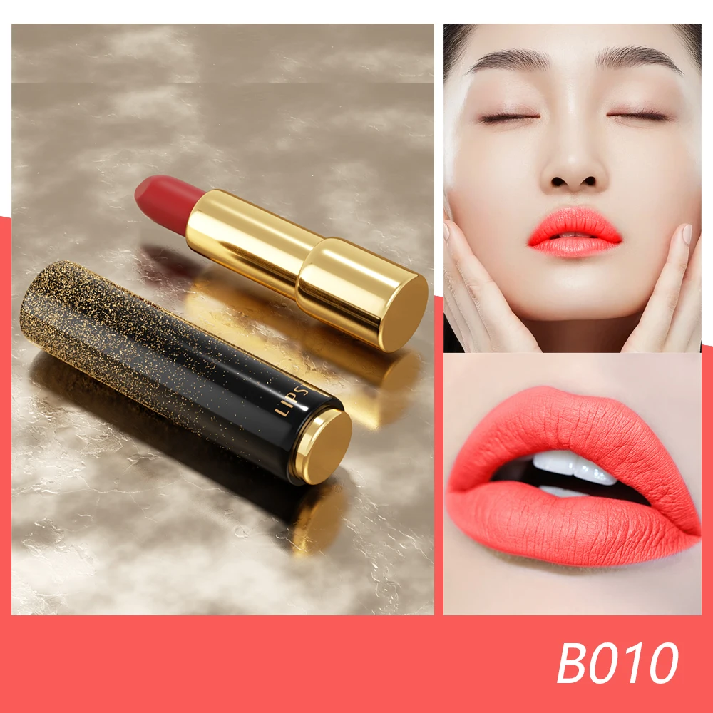 Ladies Private Label Custom Organic Velvet Vegan Lipstick Creamy Matte Waterproof Stick for Lips Herbal Based Beauty Makeup