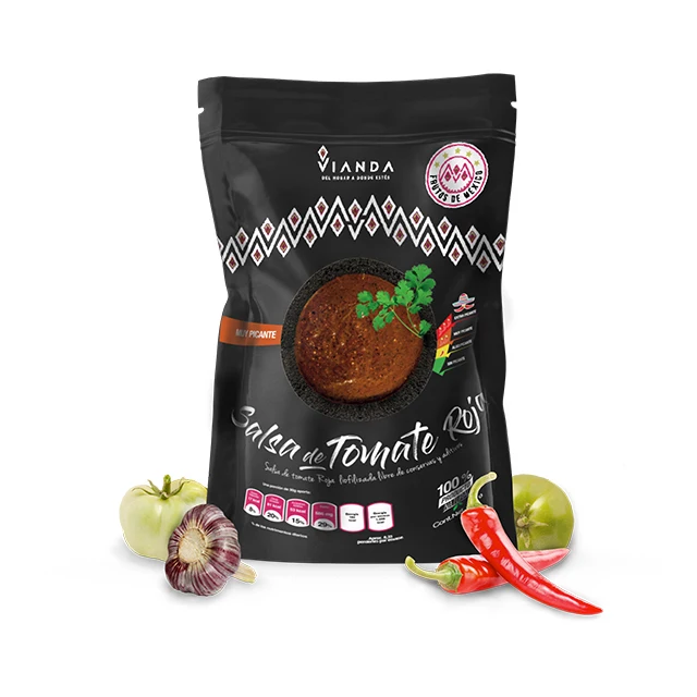 Freeze-dried Sachet Ketchup Single Serve Pure Grouting Bulk Production Red Tomato Paste Sauce Manufactures