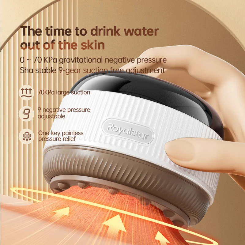 Red Light Heating Guasha Scraping Suction Vacuum Electric Cupping Anti-cellulite Massager Cupping Therapy