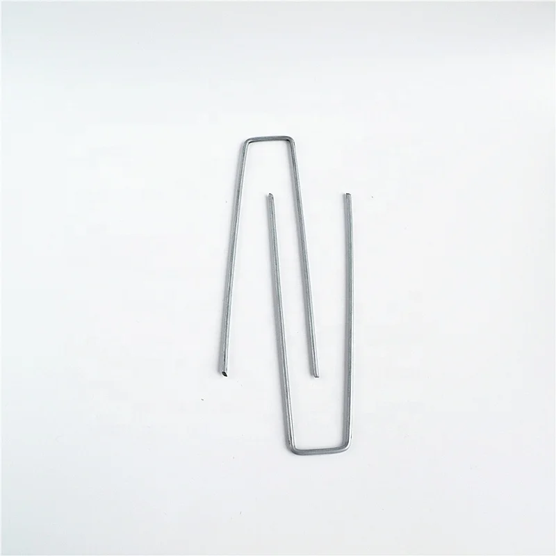 Drip Irrigation Tubing Hold Down 6 inch steel stake sod staple