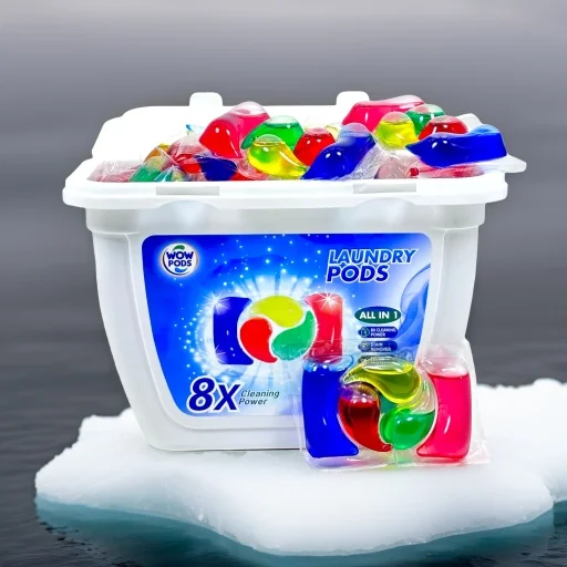 Hypoallergenic 3 in 1 laundry washing capsule pods fragrance laundry gel beads