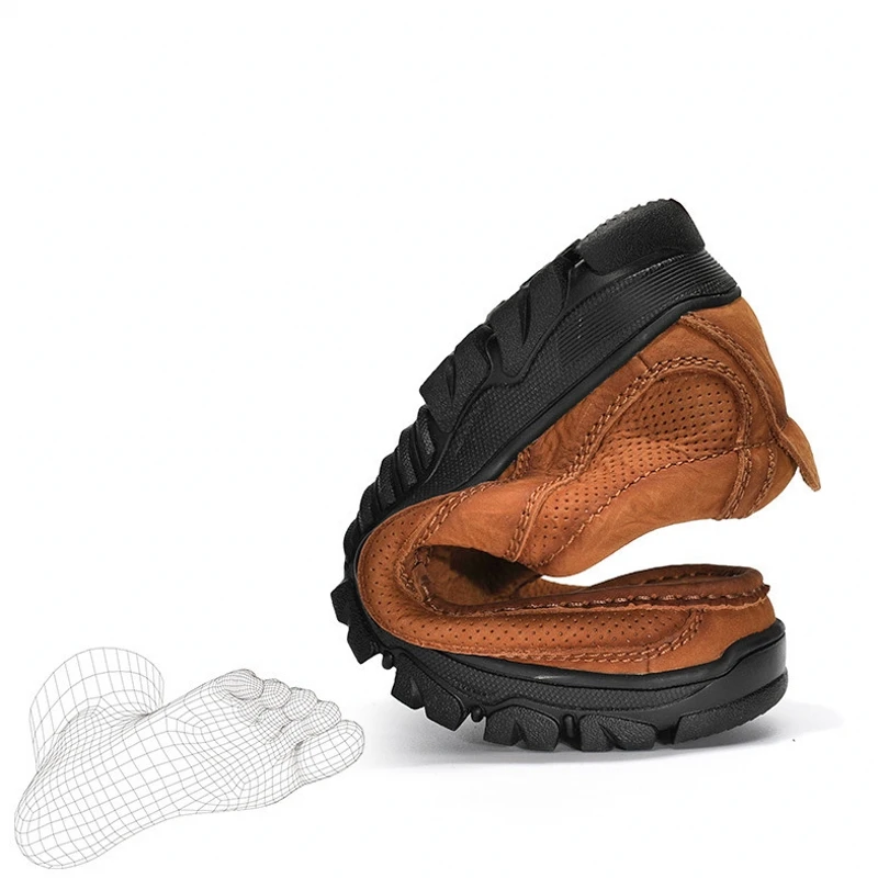 2023 Fashion designer genuine leather casual shoes classy walking shoes Italian men dress shoes