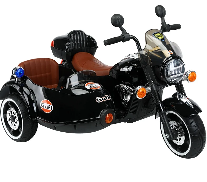 Unisex Electric Tricycles Kids Mini Racing Electric Motorcycle Toy USB Port Display Wheel Power Remote Early Education Car