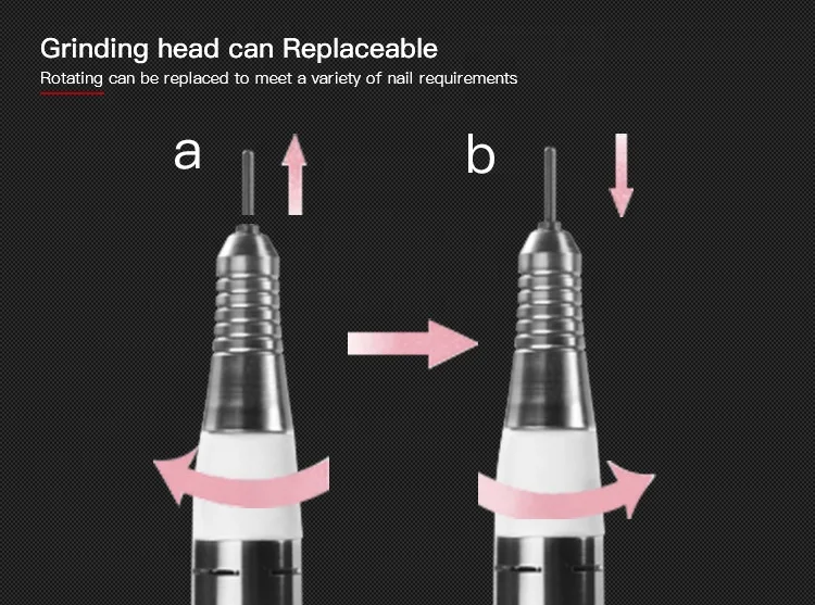 LUGX электрическая перезаряжаемая дрель для ногтей маникюр 35000 об/мин