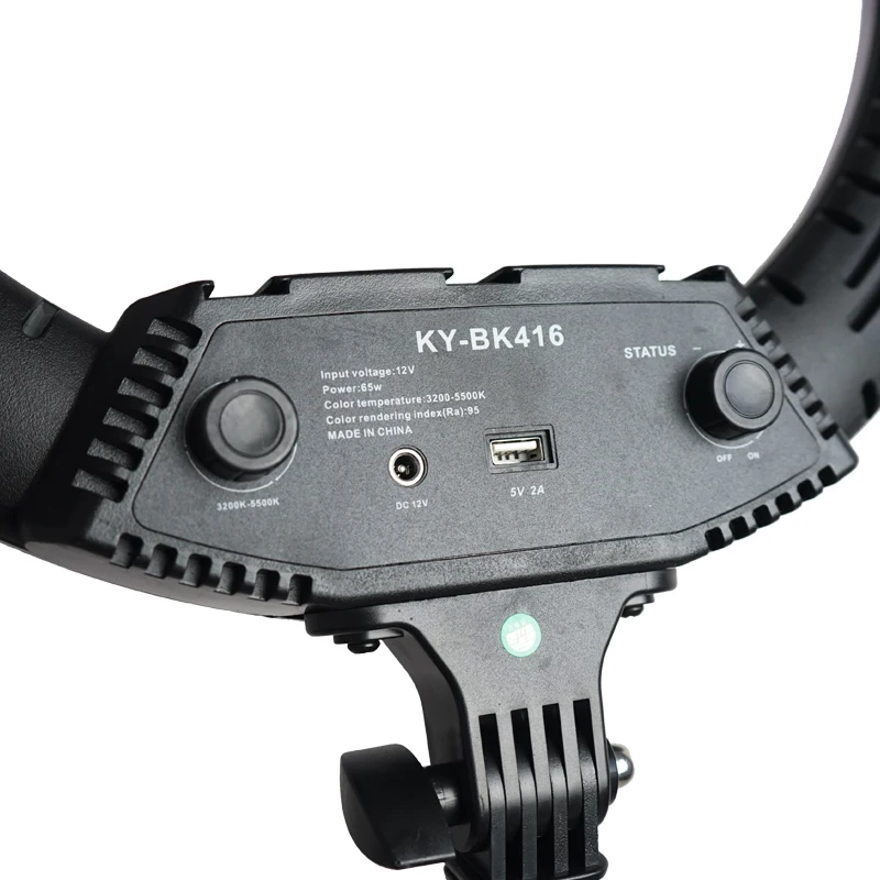 18 inch BK416 LED ring  light with 1.9m  tripod have three colors
