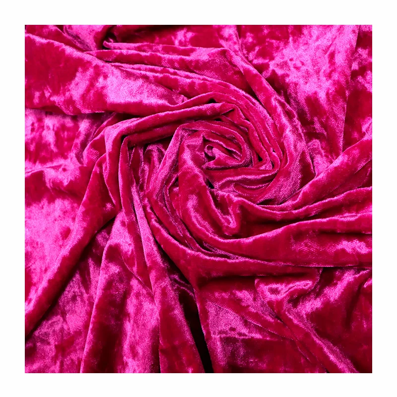 Wholesale Price Korea Ks Ice Velvet Velour Fabric With Stretch Warp Knitting For Garment