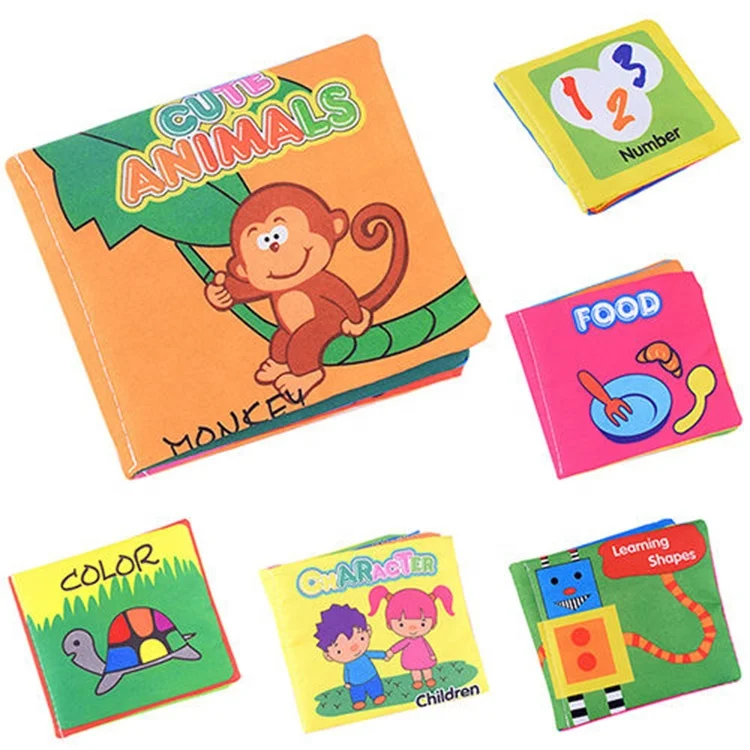Baby Brain Development Toys Learning Soft Cloth Book Educational