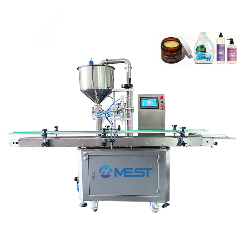 10-1000ml Pneumatic Single Head Automatic Peanut Butter Viscous Liquid Yogurt Jelly Tomato Paste Jam Sauce Honey Filling Machine