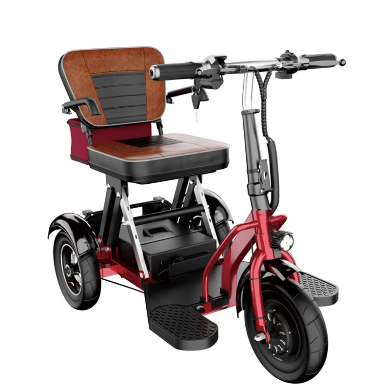 Folding Tricycle Electric Mobility Scooter Powered Remote Controlled Handicap Motor 300 Watt Handikapped