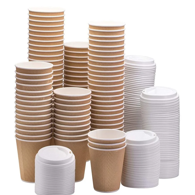 Disposable single wall double PE coated 20oz cold paper cup with custom logo eco friendly products