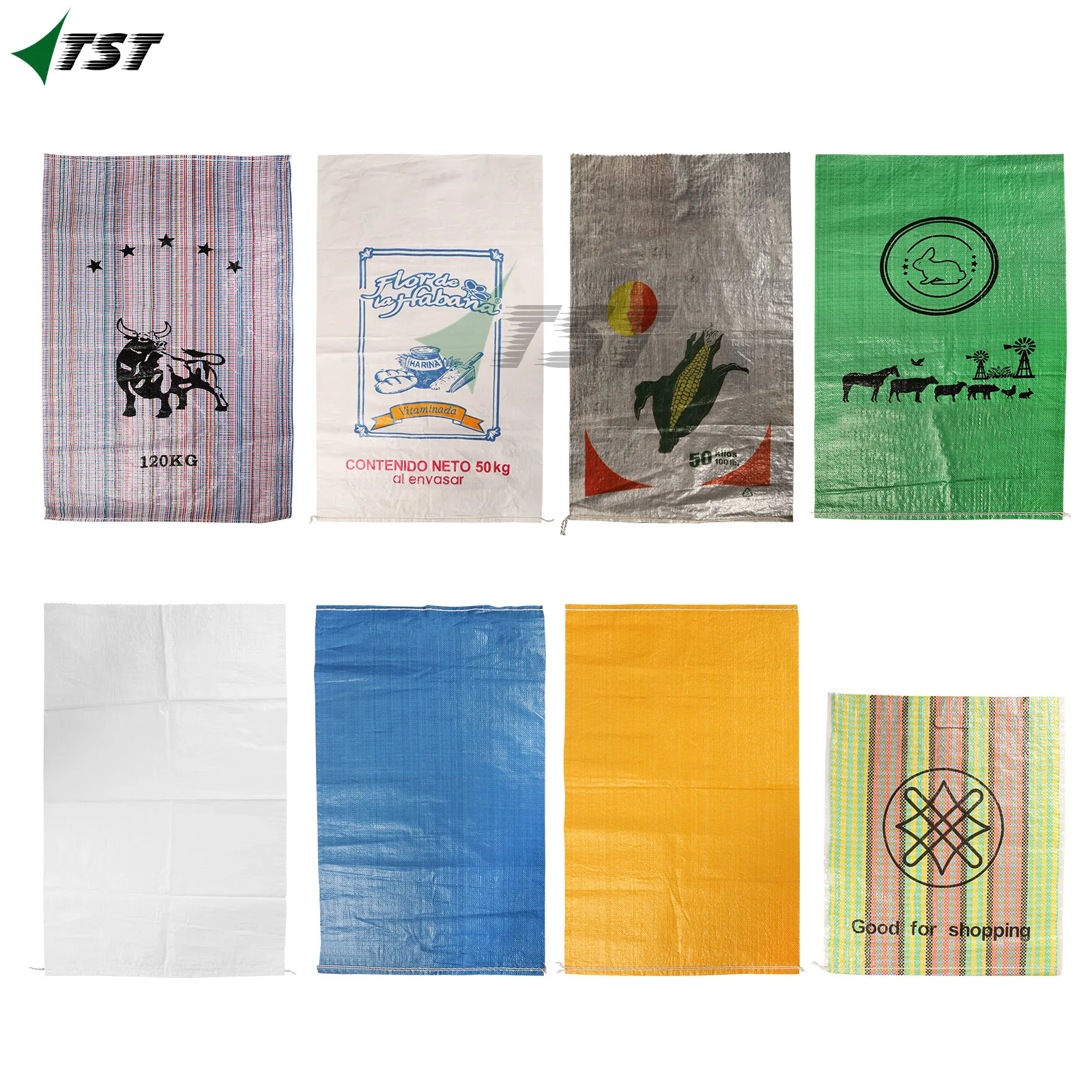 polypropylene material woven mesh bags with logos Costal de Rafia Gris 50x90 Resistente para Empaques y Almacenamiento (100)
