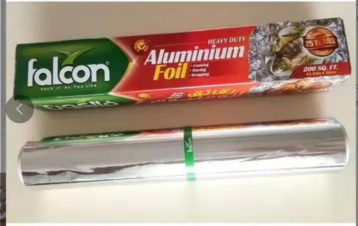 Best price food packaging falcon foil paper aluminum paper foil aluminium roll hot selling For kitchen foil