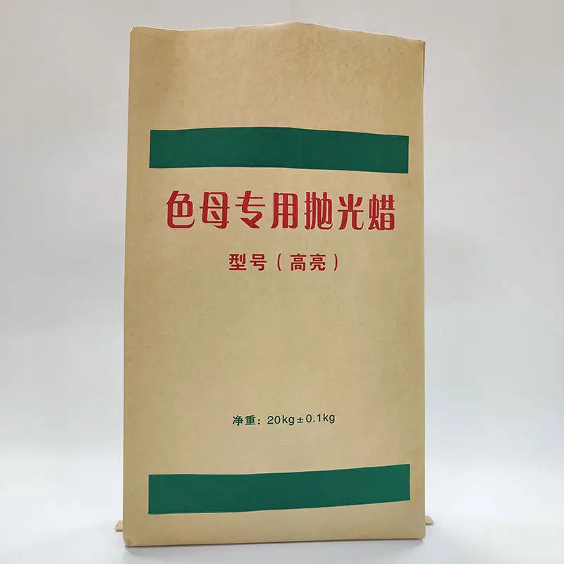 2024 25kg 50KG 50lb 20lbs Masterbatch chemical resin packaging plain kraft paper laminated pp woven charcoal barbecue BBQ bag