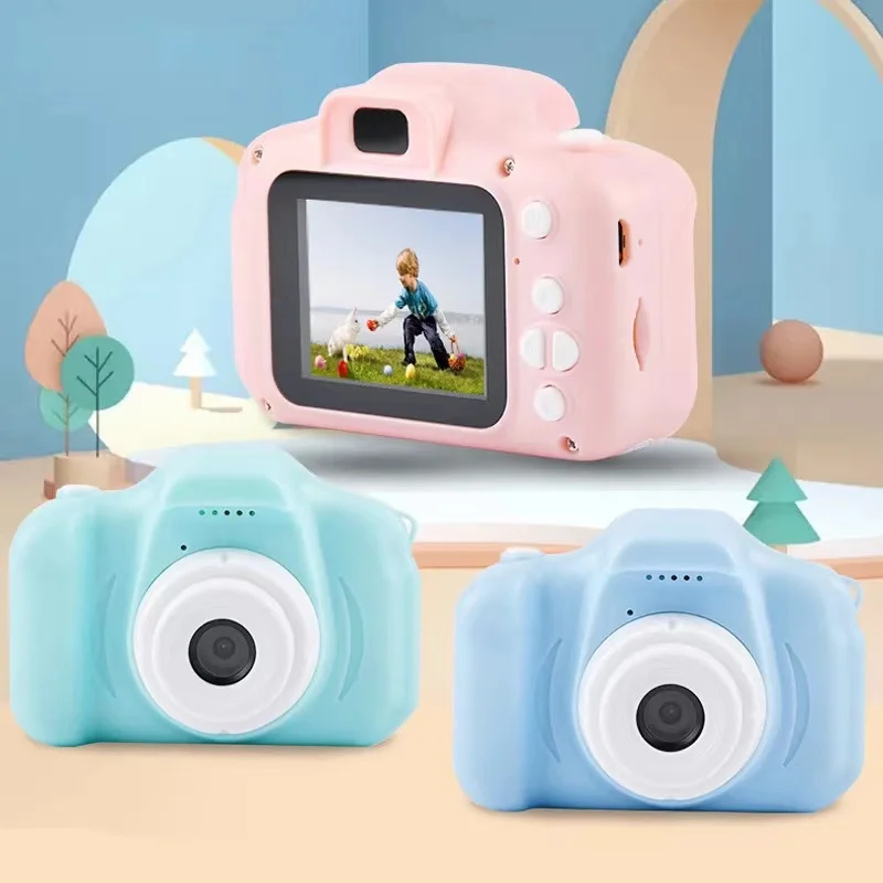 Cute Cartoon Kids Instant Camera Children Fun Christmas Gift Digital Camera X2 Kids Photo Camera Built-in Games 2.0 Inch 8mp