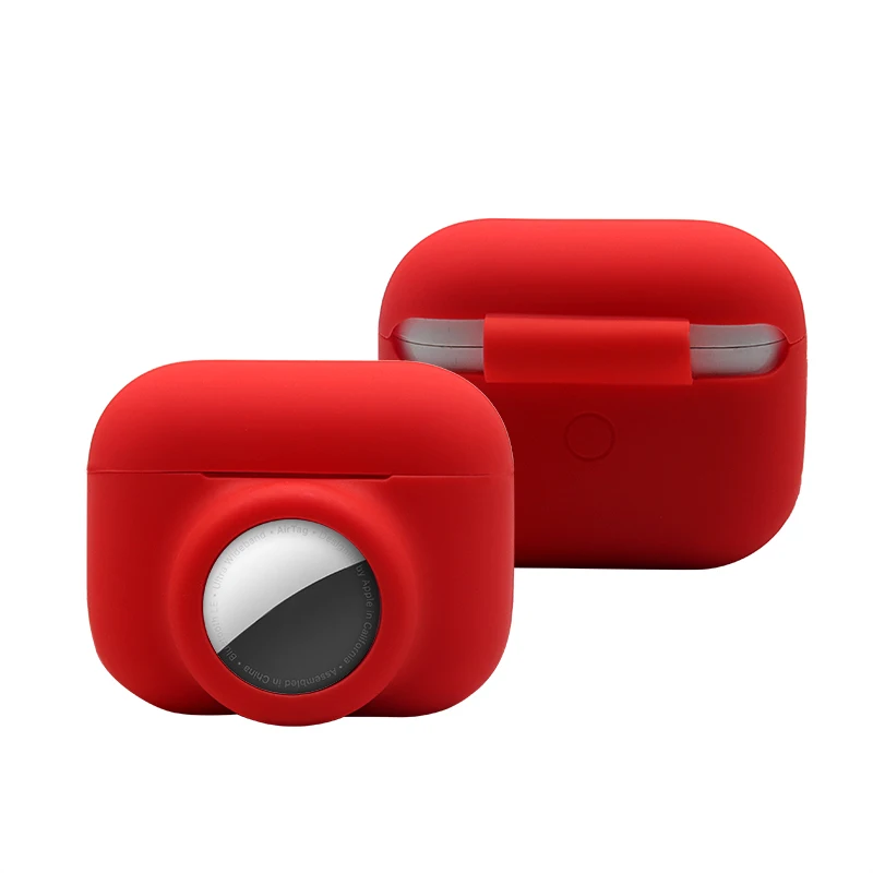 
New Wholesale Silicone case for Airpod/Airtags New design perfect combination airpods case with airtag holder 