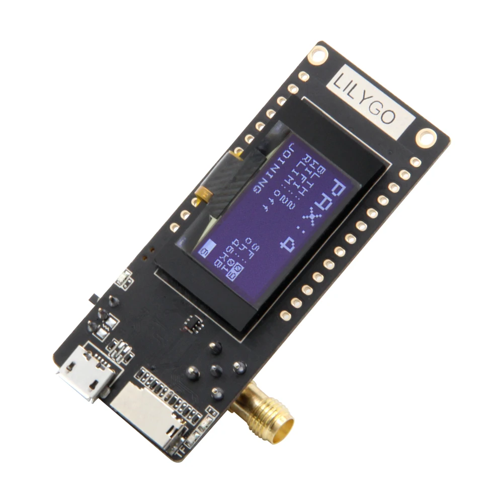 Lilygo Ttgo paxcounter Lora V2.1 _ 1.6.1 Esp32 433/868/915 МГц Беспроводная Wi-Fi BT 0,96 дюймов Oled Sd карты развитию Модуль