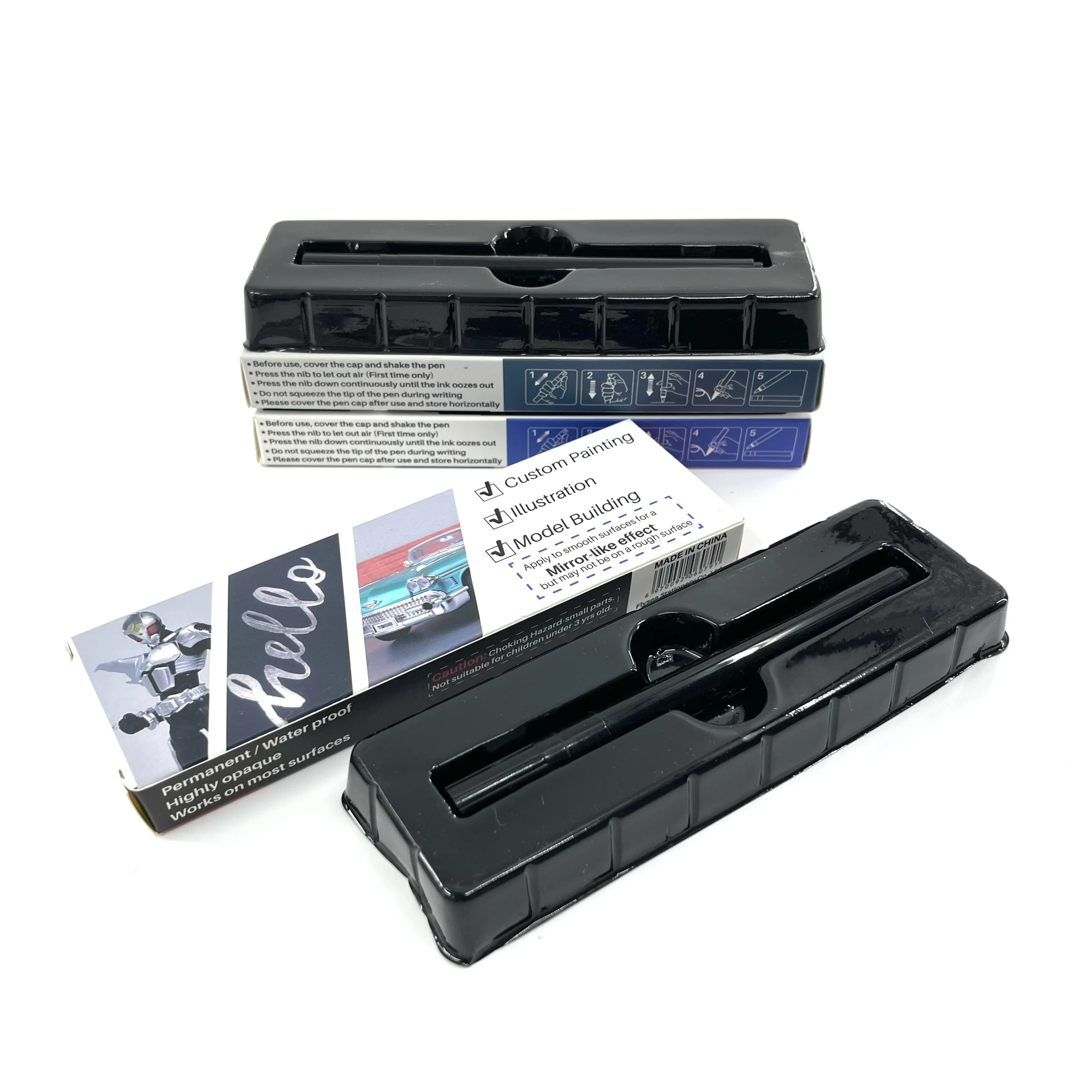 Highly Reflective For Smooth Surface 0.7/1/3mm Nib Mirror Effect Liquid Chrome Paint Marker