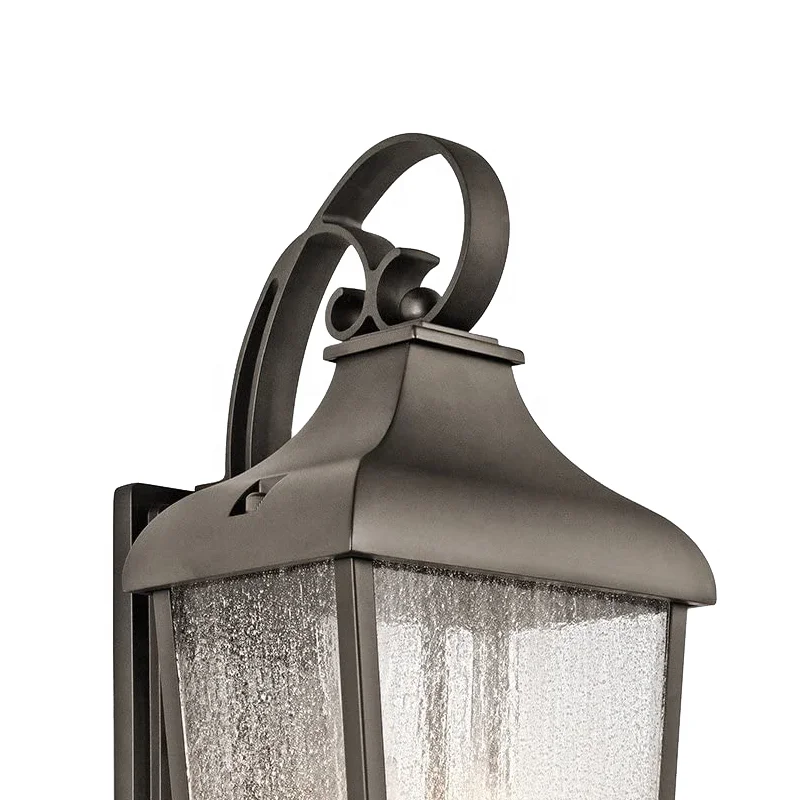 Modern Waterproof Hotel Outdoor Wall LAMP Aluminum Glass Shade VILLAS Garden Simple Bronze Incandescent Bulbs