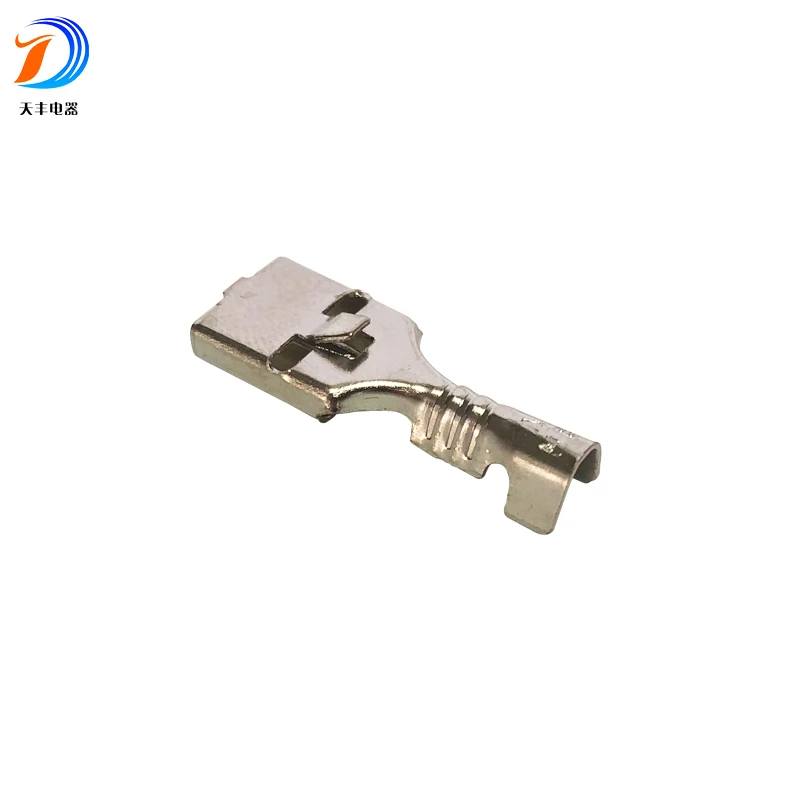 Terminal Connector 6.3mm Pin Auto Electric Material Type of Electrical Copper Crimp Terminal
