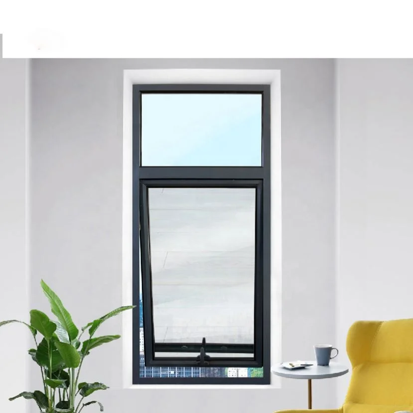 Alucasa New Zealand Aluminum Awnings Window Heat Insulation Glazed Awning Windows with Louver