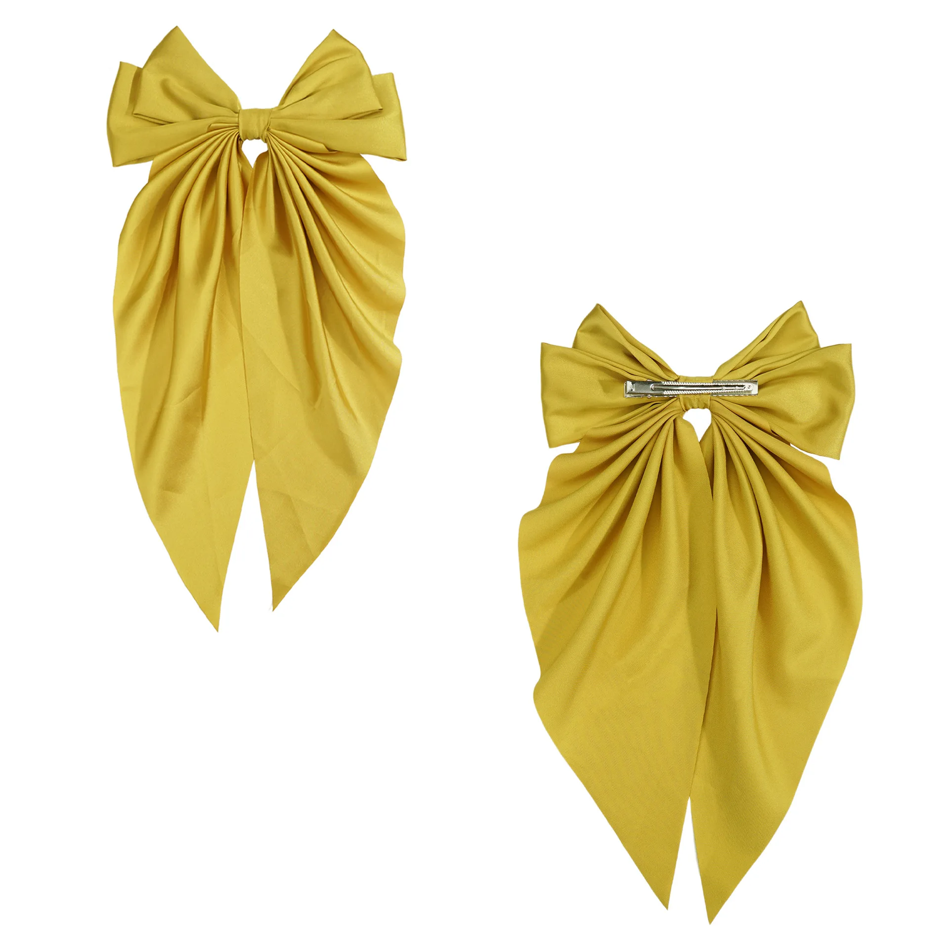MX New Arrival Girl Jumbo Ribbon Bows Hair Fairy Ribbon Hair Bow Clip Hair Clips For Women