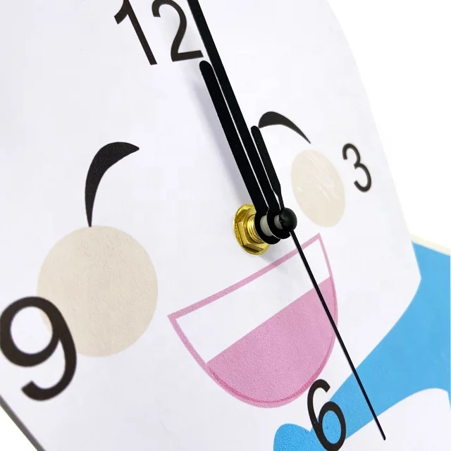 
customized cute shape creative wall clock for kids 