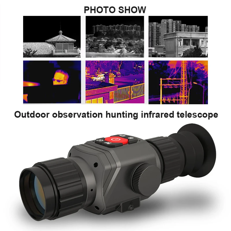 Night Thermal Imaging Long Range Hunting Rifle Scope Thermal Night Vision Gun Weapon Shooting with Picatiny Mount