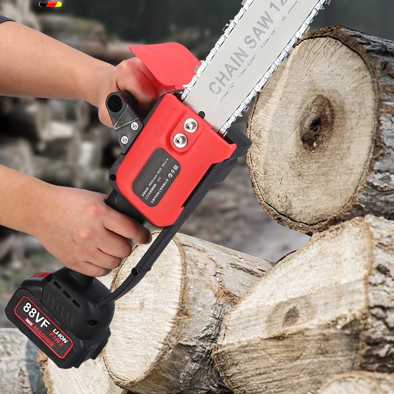 12 Inch Lithium Electric Chain Saw Wood Cutter Portable Royal Garden Chainsaw Garden Tools