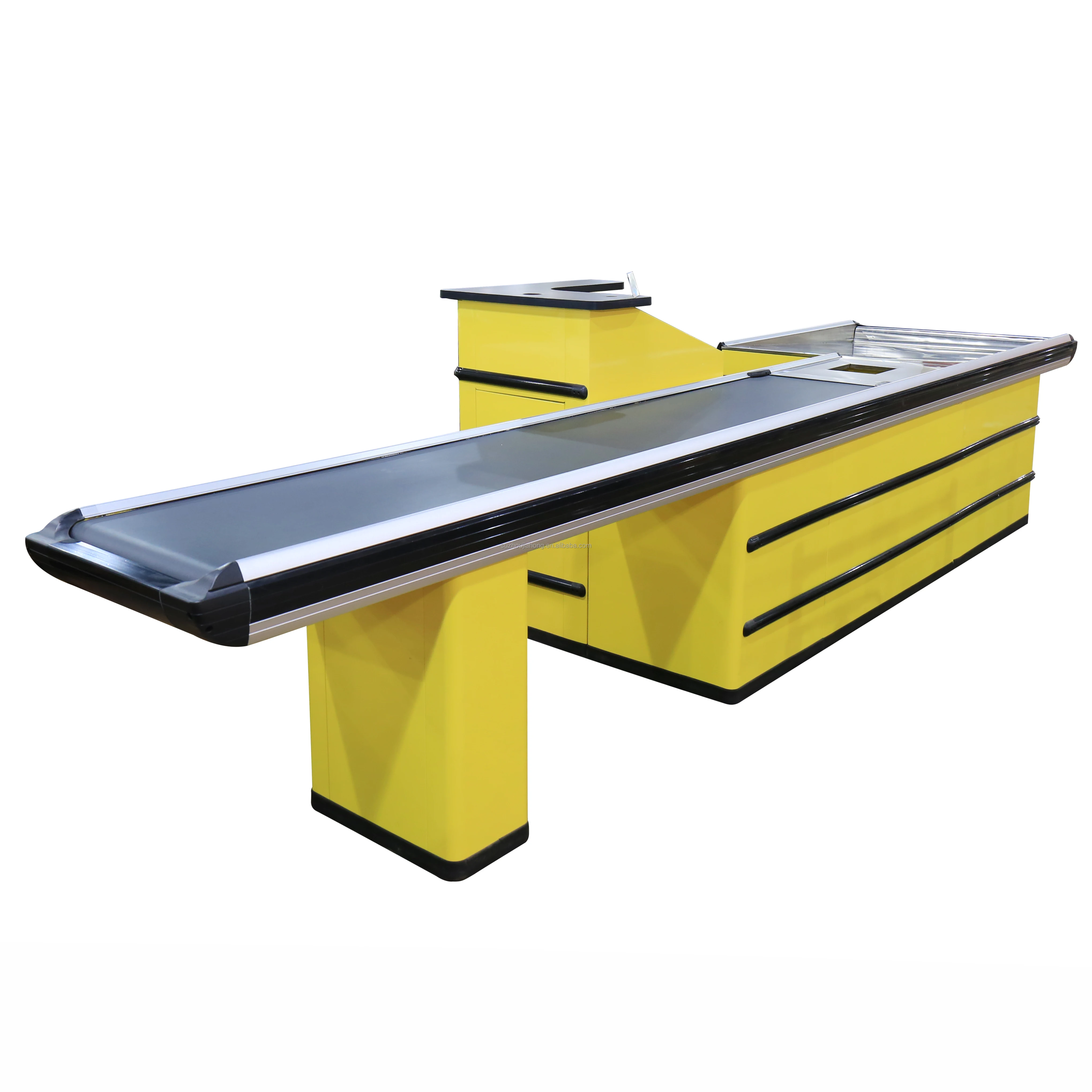 China Manufacturer Steel Retail Store Supermarket Cashier Desk Counter Table For Supermarket