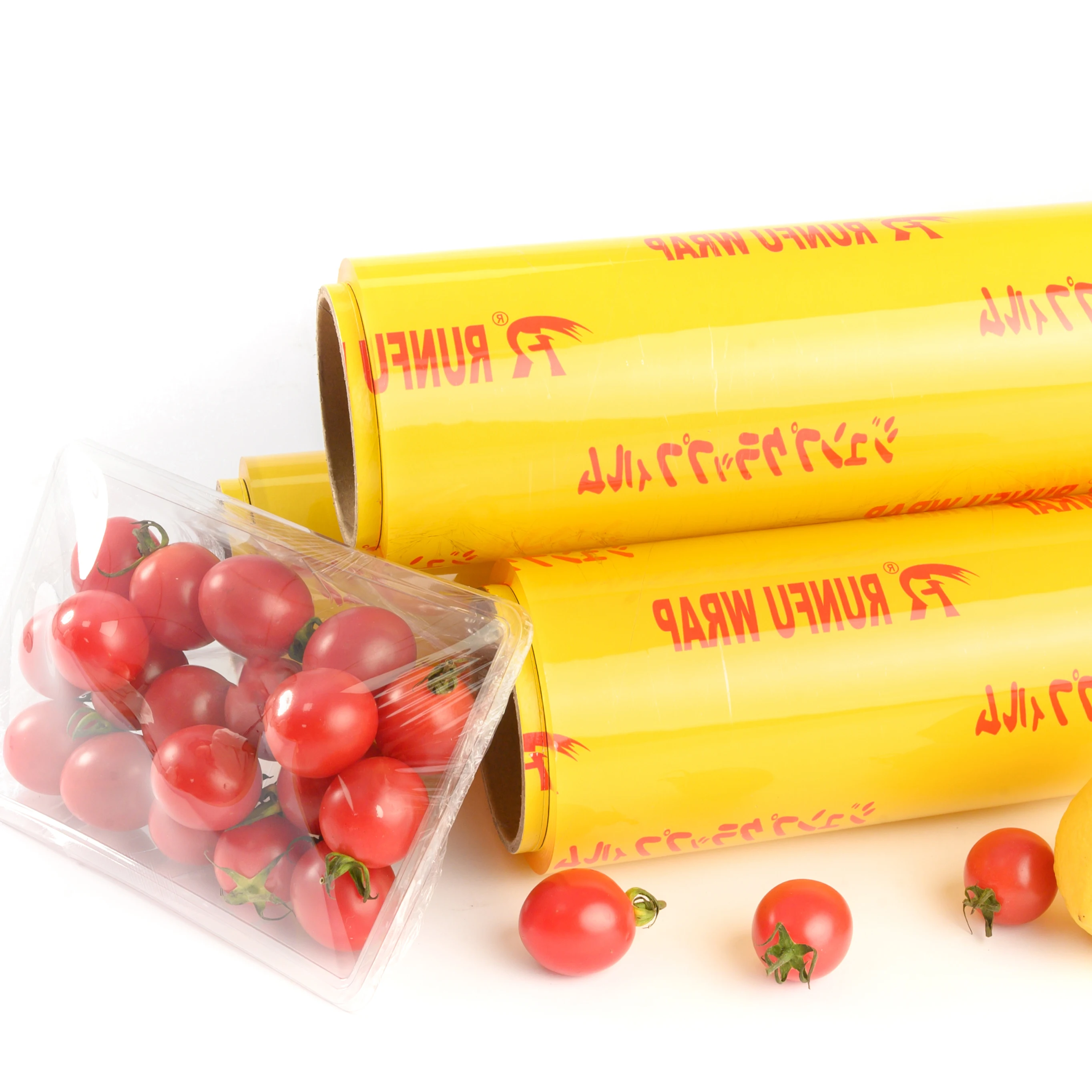 RUNFU Safe PVC Plastic Food Wrap For Supermarket Food Packaging Film Cling Film