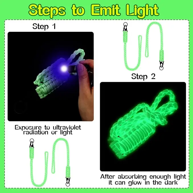 Heavy Duty Paracord Lanyard Whistles Strap Braided 550 Keychain Lanyard for Outdoor Activities