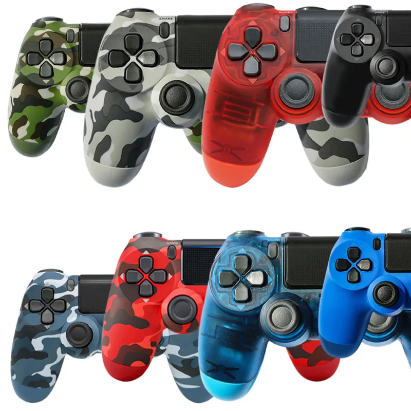 Hot Wireless Bluutooth Double Shock Gamepad For PC and Laptop PS4 Controllers Compatible Vibration Game Muti-colors Joystick