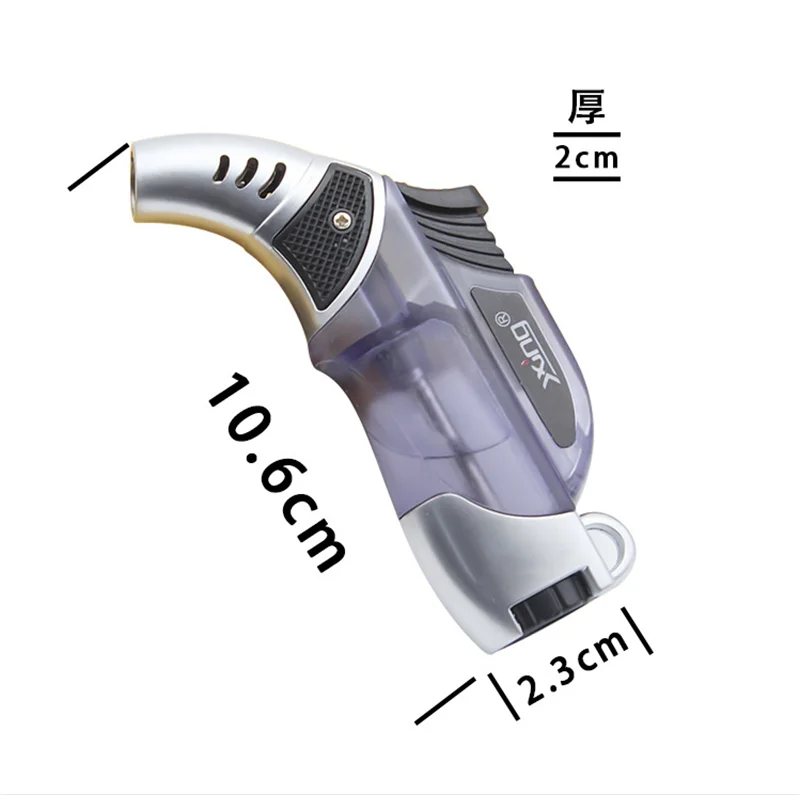 Cheap Portable Metal plastic kitchen Refillable single flame Jet Butane torch cigarette cigar lighter  Kitchen Lighter