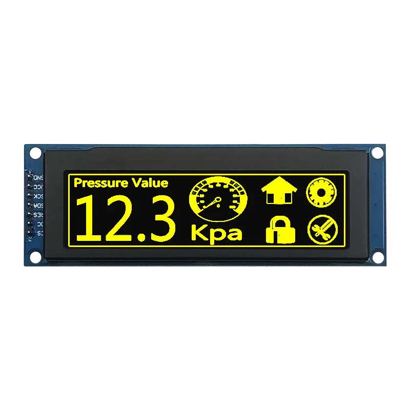 Hot SPI I2C 3V LCD panel SSD1322 Yellow 3.12 inch oled 256x64 display modules with 16 Gray Scales