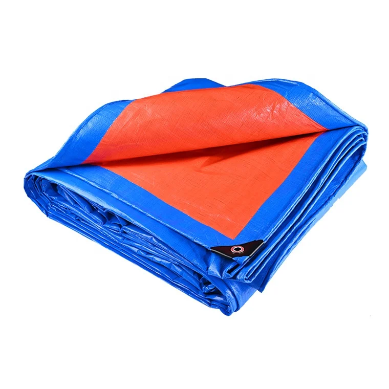 60gsm-300gsm orange waterproof sun protection cover PE tarpaulin roll sheet