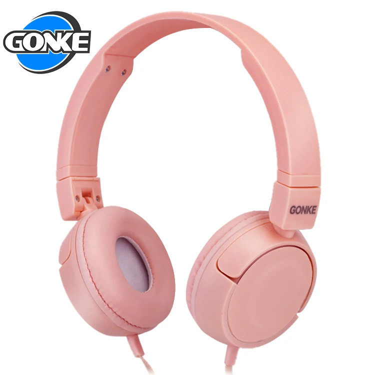 Comfortable foldable headband metal headset ecouteur stereo headset wired headphones