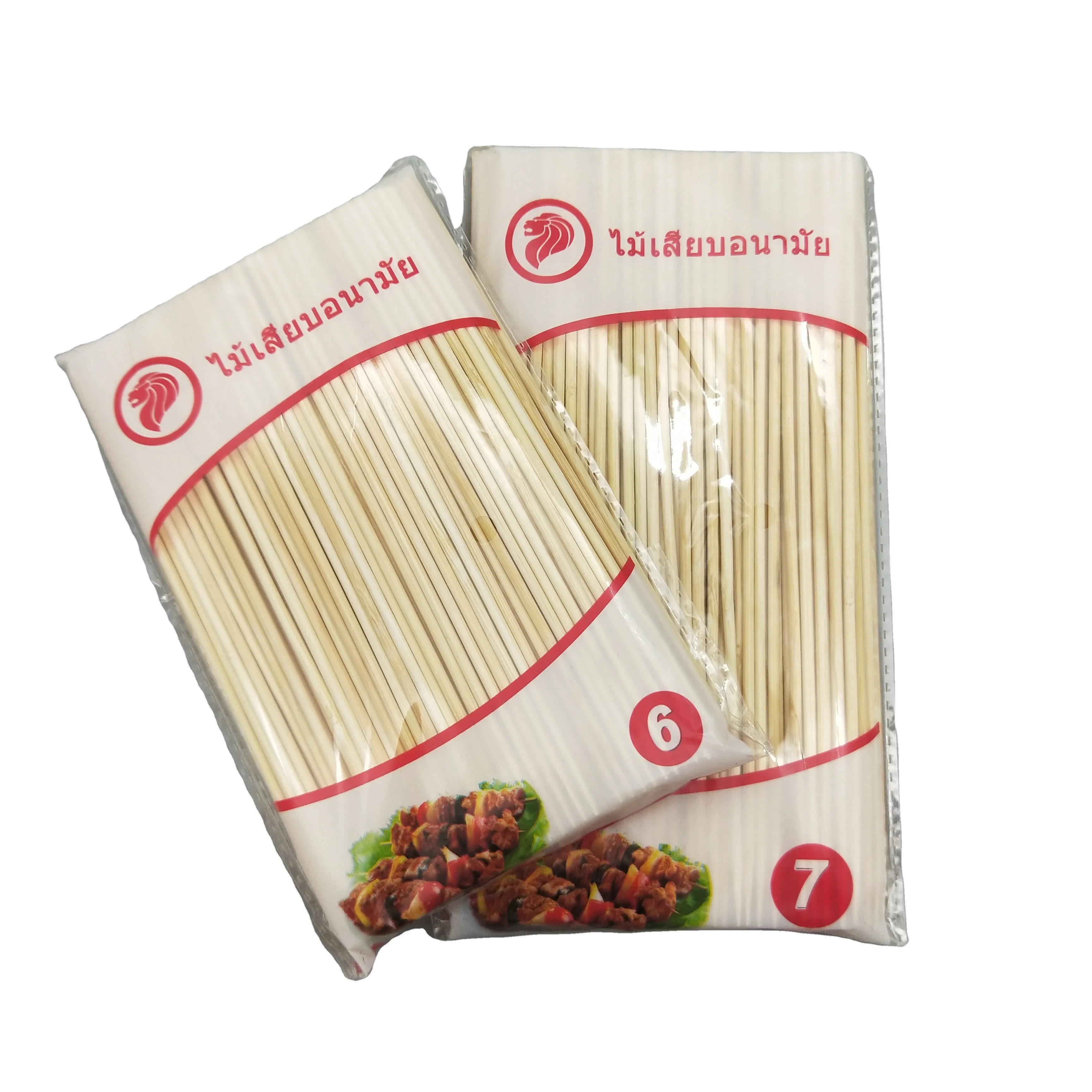 Sharp Skewers 5-10inch BBQ Stick Skewer Bamboo Roasting Sticks Kabob Skewers