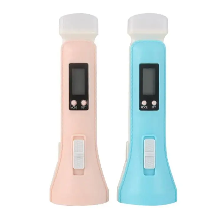 china Manufacturing Supplier Africa market Waterproof Battery Powered USB rechargeable plastic LED flashlight with time display