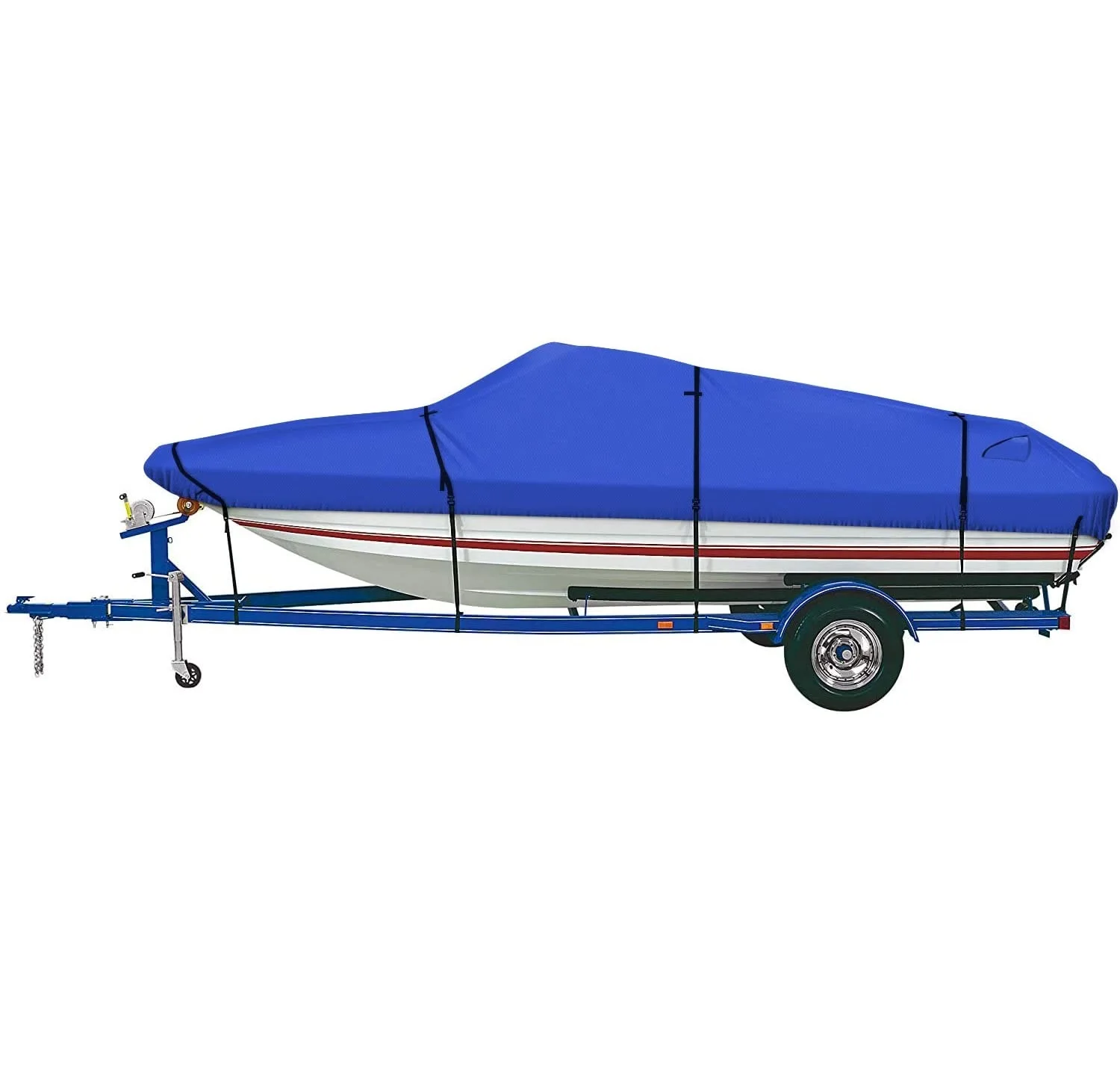 
OEM/ODM universal type aluminum alloy sport yacht rubber fishing UV protection 600D Oxford fabric trailer boat cover 