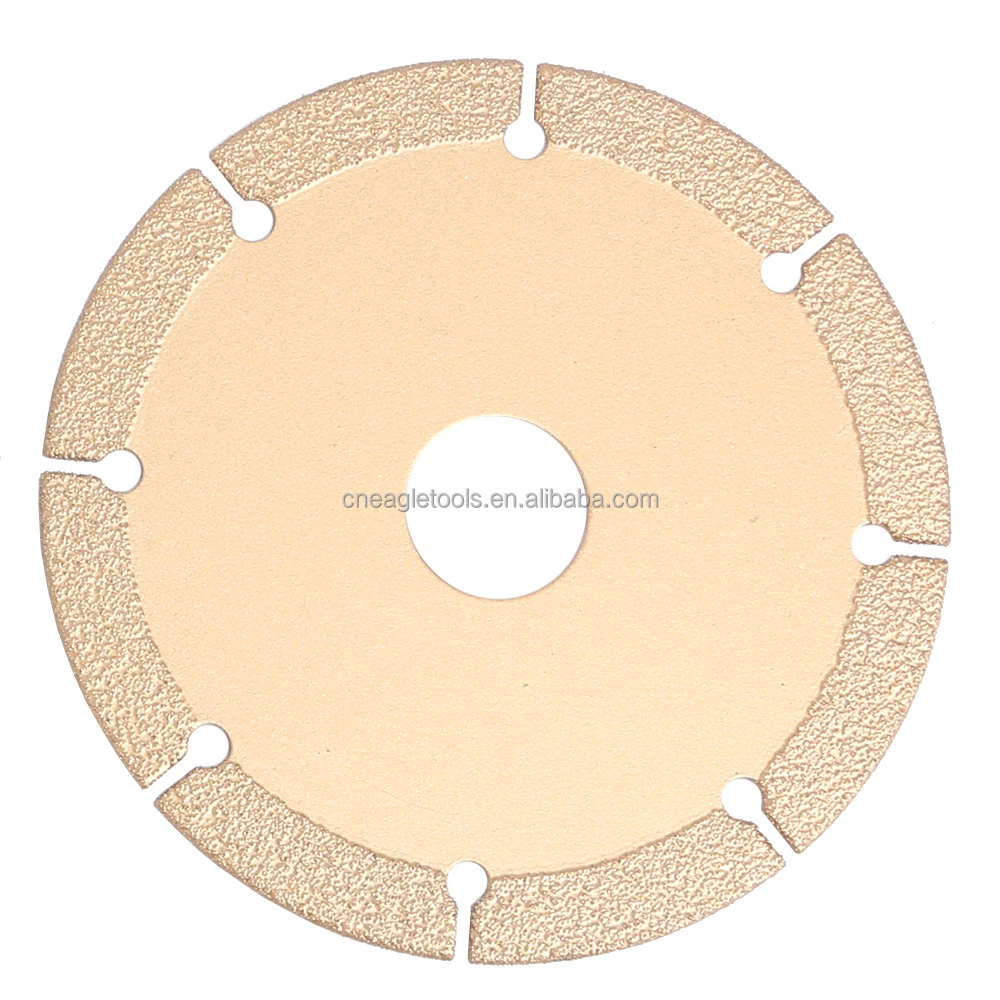 Factory Wholesale  105~230 mm U-Slot Vacuum Brazed Diamond Stone Cutting Sawa Blade