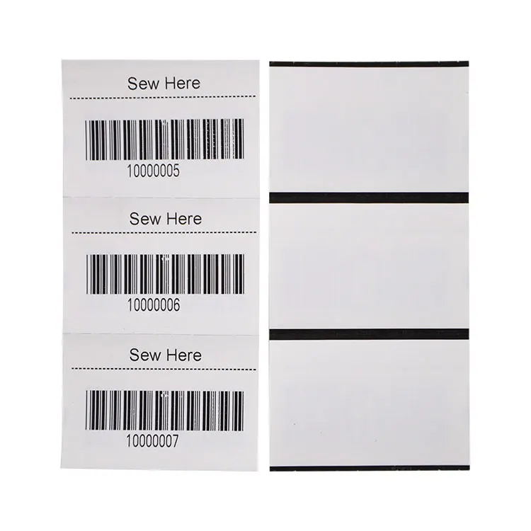 OEM ODM 860-960Mhz Passive UHF Fabric RFID Tag Waterproof Clothing Label Flexible Washable Tag