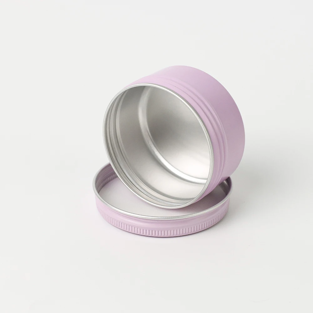 Recyclable Metal Can Packing 5ml 10ml 20ml 30ml 50ml Gold Aluminum Cosmetic Perfume Solid Cream Tin Container Metal Aluminum Ja