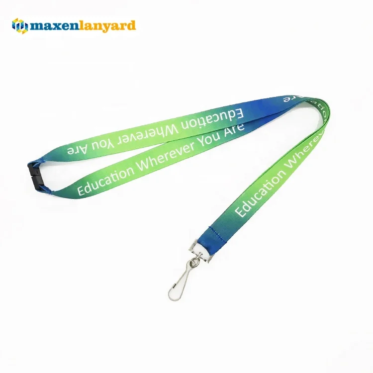 Lanyard Factory Direct Sales heat transfer Lanyards Breakaway Clip With Logo