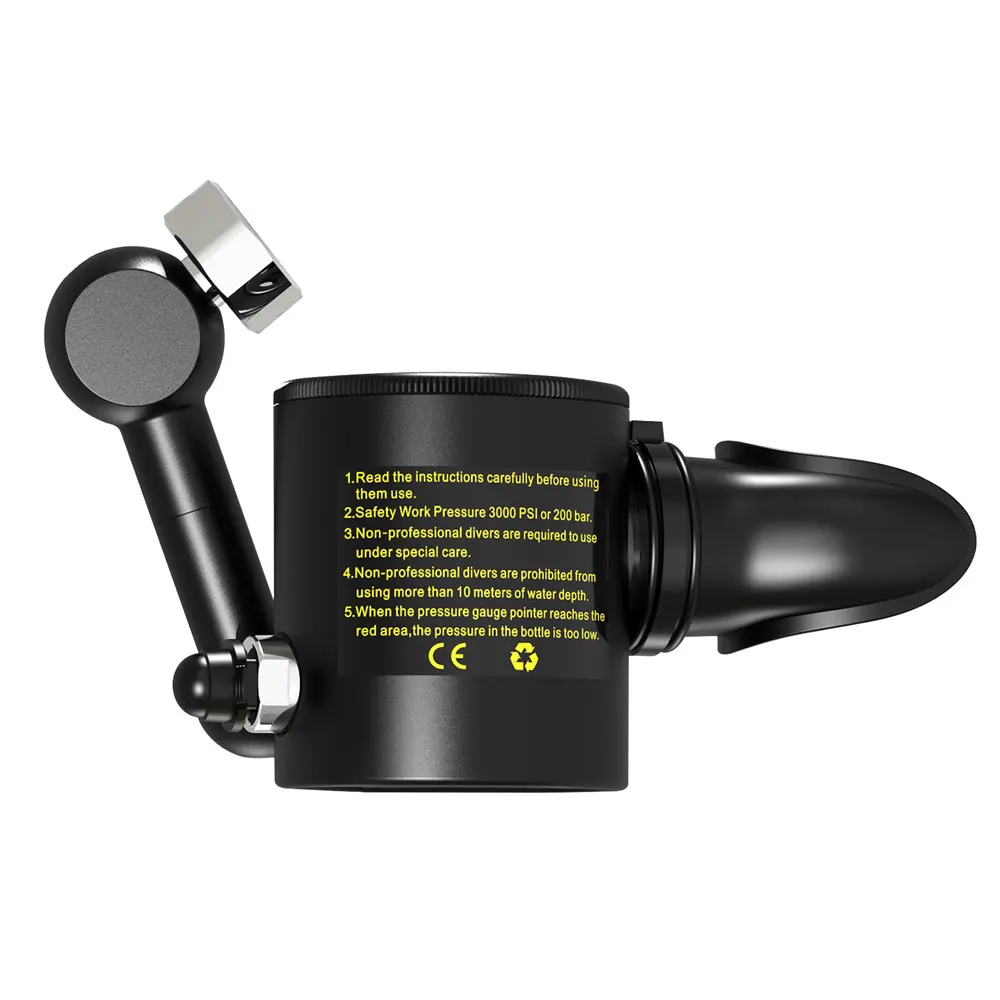 0.5L Scuba Oxygen Cylinder Head Breather Valve Adapter for Diving Regulator Underwater Breathing Bottles