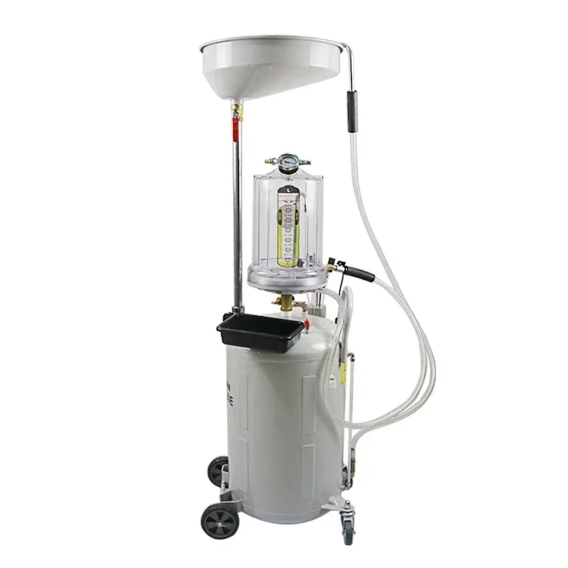 Professional 72L Automobile Oil Collecting Machine Car Garage Equipment Waste Oil Collector With Measuring Cup