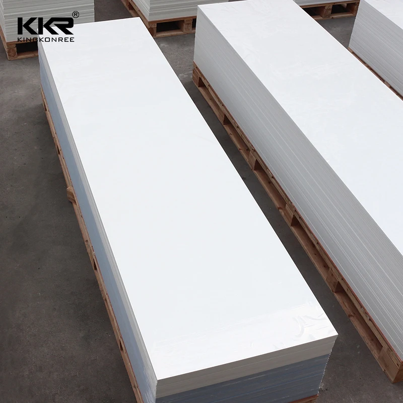 KKR polyester pure modified artificial stone slab stone resin acrylic solid surface sheet